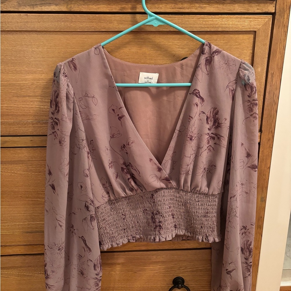 Wilfred Purple Floral Blouse